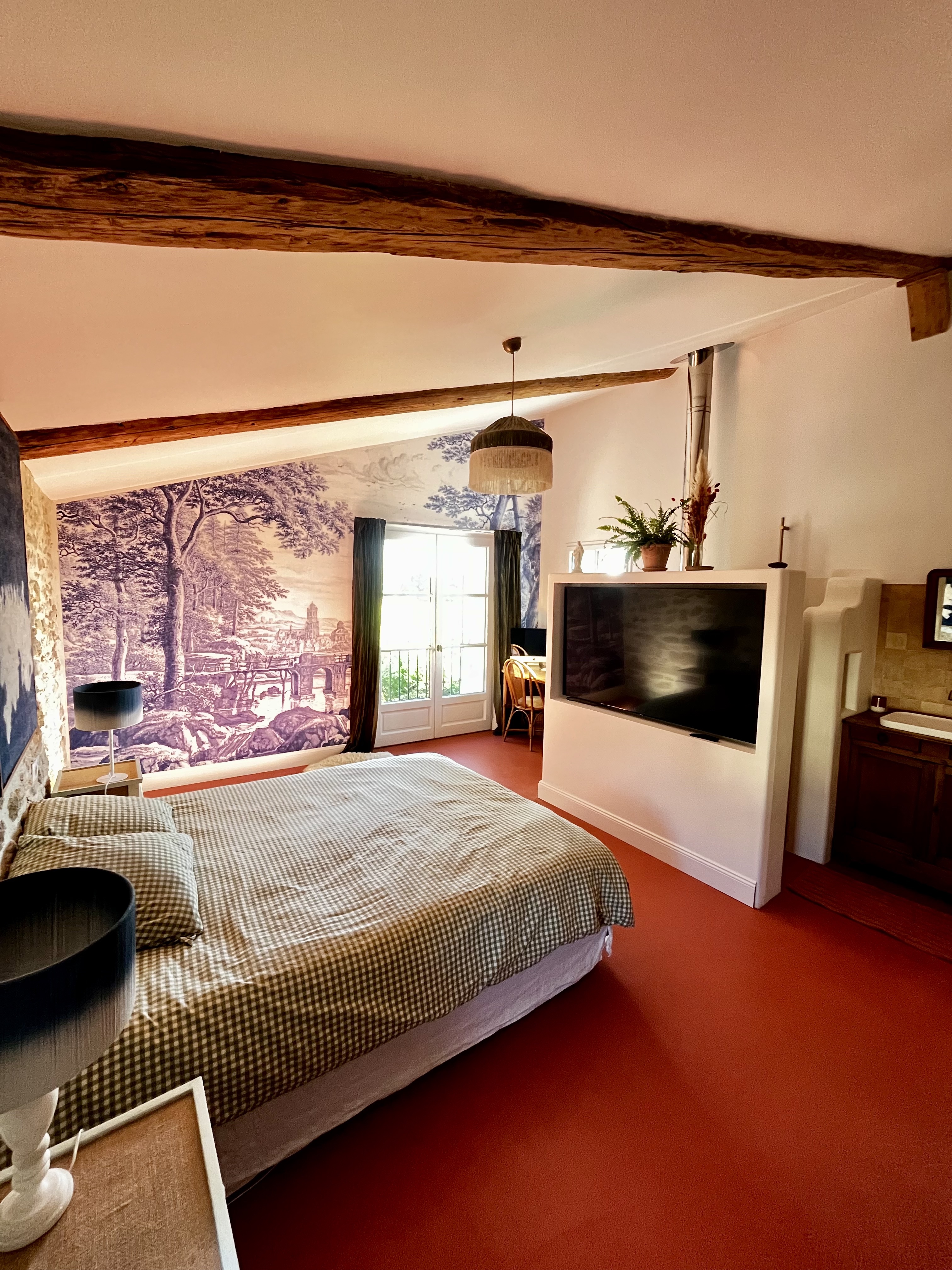 Vue depuis l'entrée de la chambre parentale